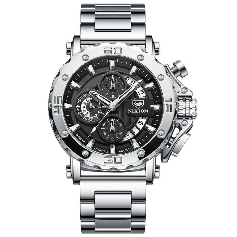 Thick Luminous Waterproof Men's Quartz Watch