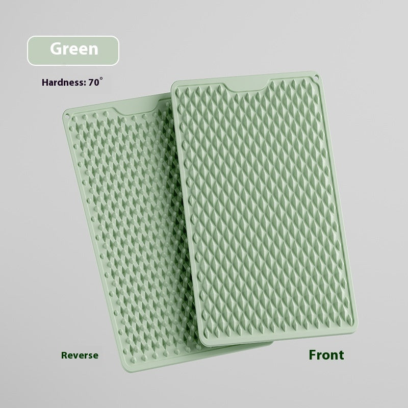 Anti-slip Bath Silicone Double Hardness Thickened Massage Mat