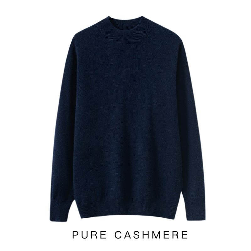 Men's Half-high Collar Cashmere Sweater Business Casual Sweater