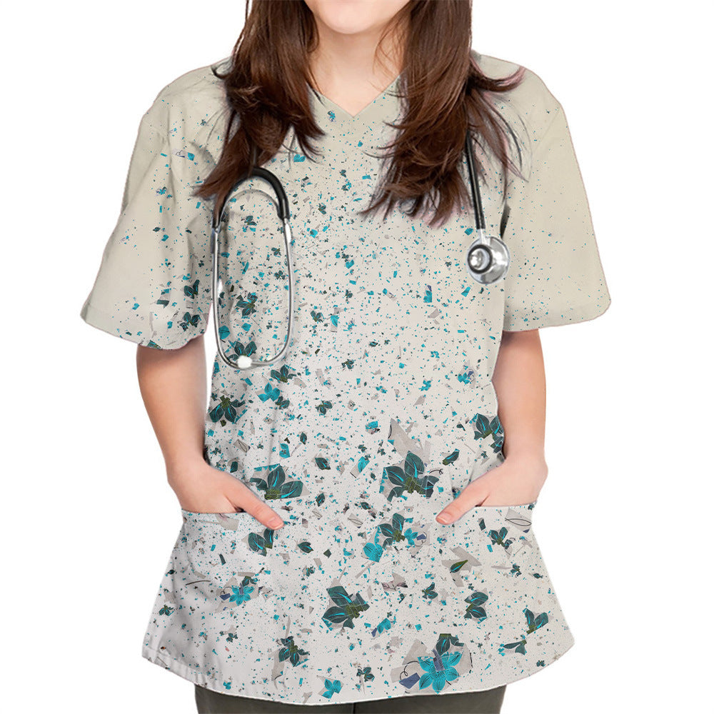 3DV Collar Comfort And Casual Cloth For Nursing Workers