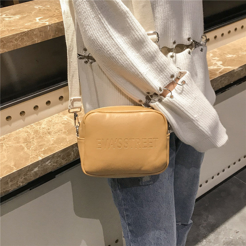 Wide Shoulder Strap Female Bag Harajuku Style Messenger Bag Simple