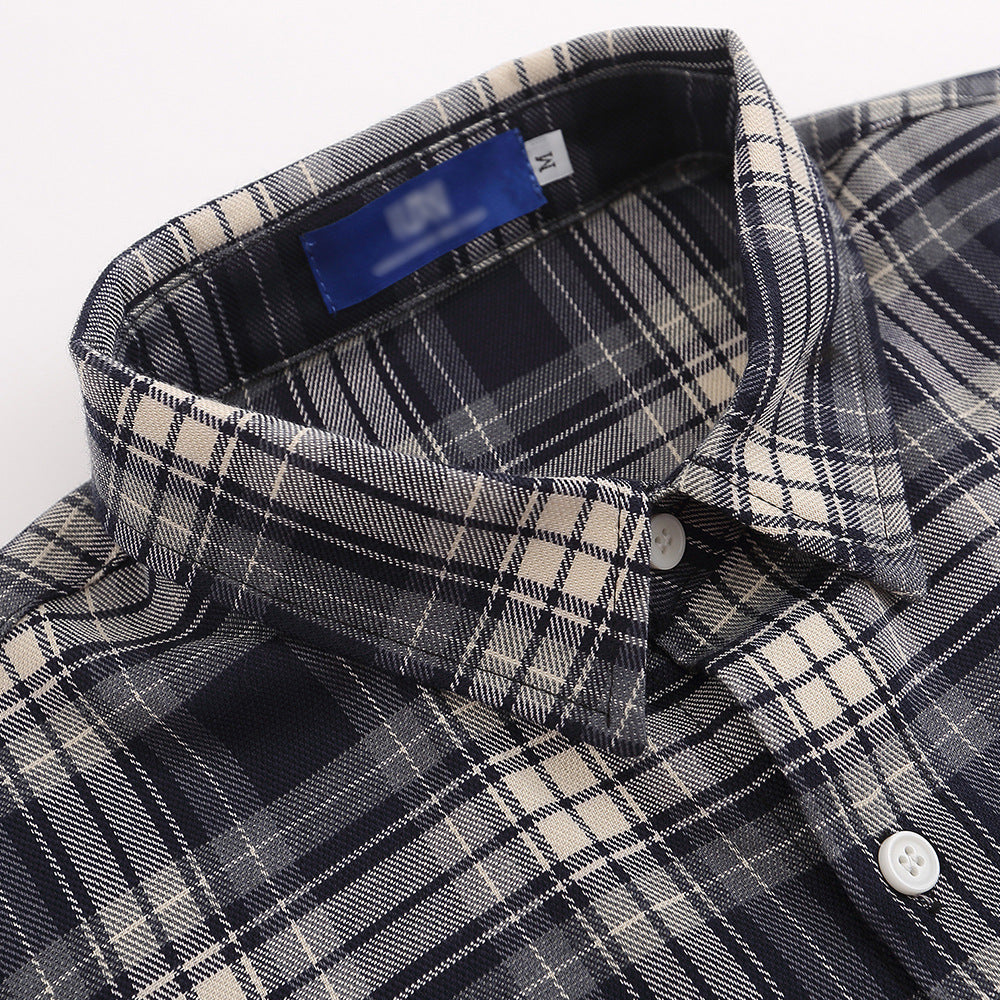 Men's American Casual Long Sleeve Shirt Coat