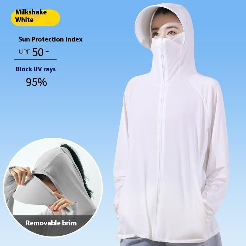 Women's Sun Protection Thin Breathable Hood Coat