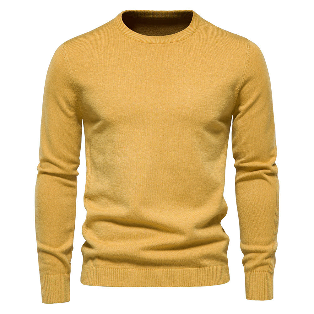 Thickened Sweater Men's Round Neck Slim Fit Men's Sweater Men's Knitwear Top