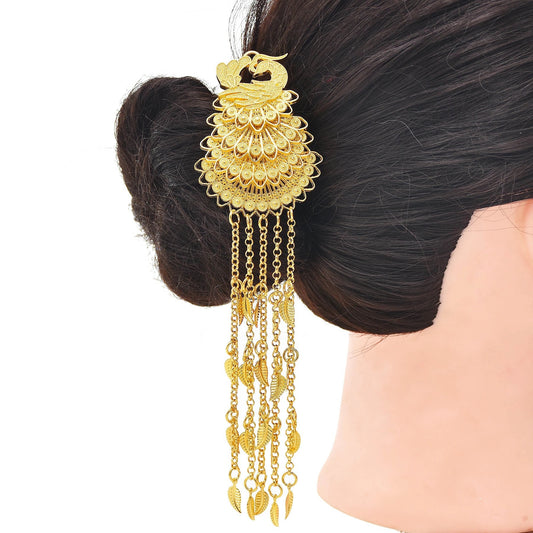 Ethnic Style Dai Golden Phoenix Hairpin