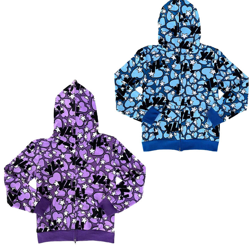 Lynlås Løs Herre- og Dame Trendy Sweaterjakke