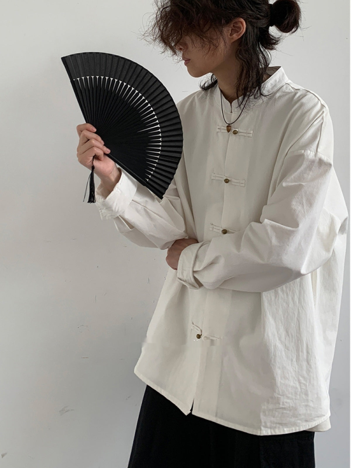 Frog Tang Suit Coat Spring Retro Stand-up Collar Chinese Tunic Suit Top