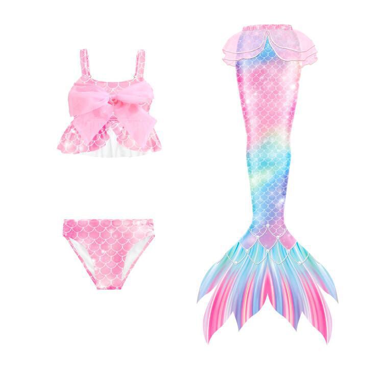 Mermaid Swimsuit Mermaid Tail Swimsuit Girls Swimwear Set Kids Onsen Swimsuit