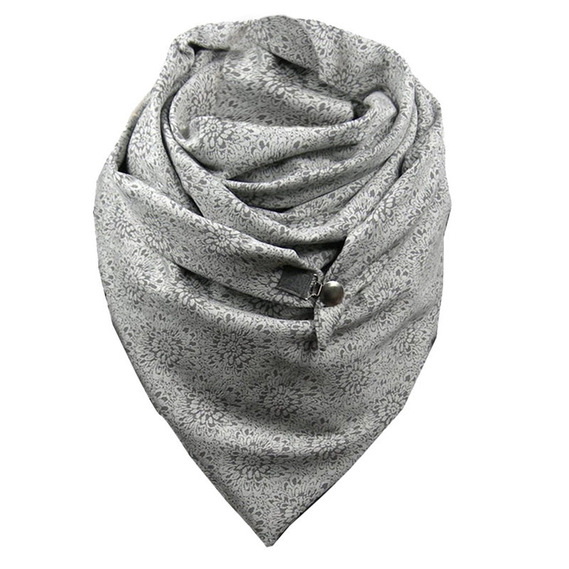 Padded Warm Shawl Printed Bib Scarf