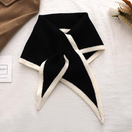 Womens Sweet Mini Triangle Neck Warmer For Winter Cozy Neck ScarfNeckerchief