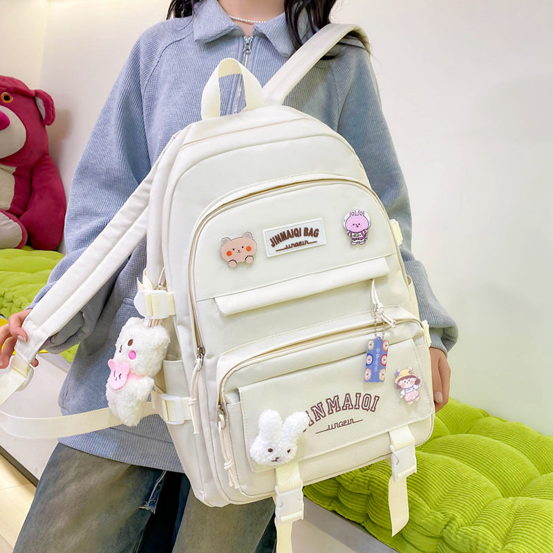 Schoolbag Large Capacity Simple And Lightweight Backpack