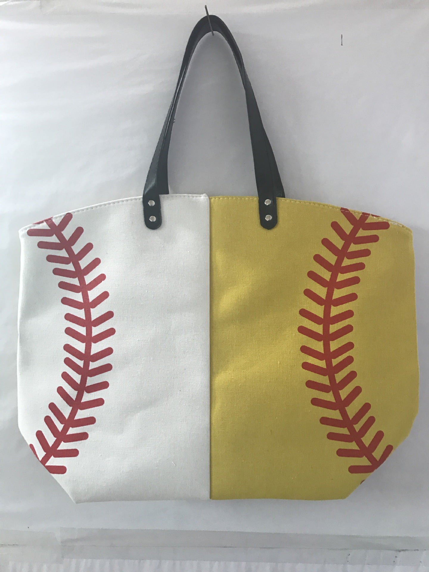 Canvas Bag Printed Baseball And Softball