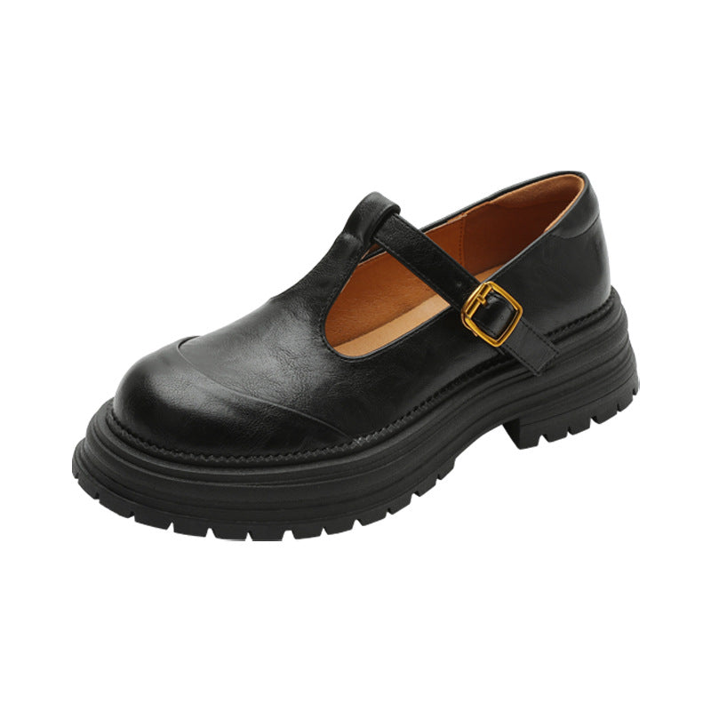 Vintage Mary Jane Hepburn Style T-strap Pumps Women