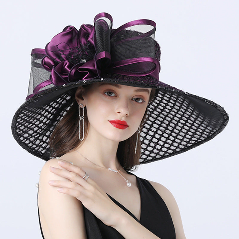 Ladies With Lace Floral Embellishments Shade
