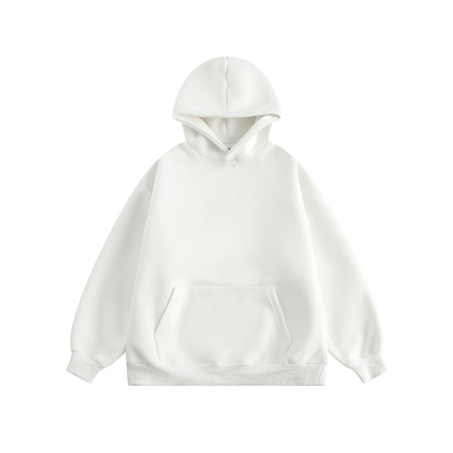 New Couple Simple Pullover Women's Clothing Solid Color All-match Hoodie