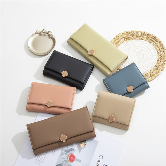 Women's Fashion Simple Multifunctional Tri-fold Wallet