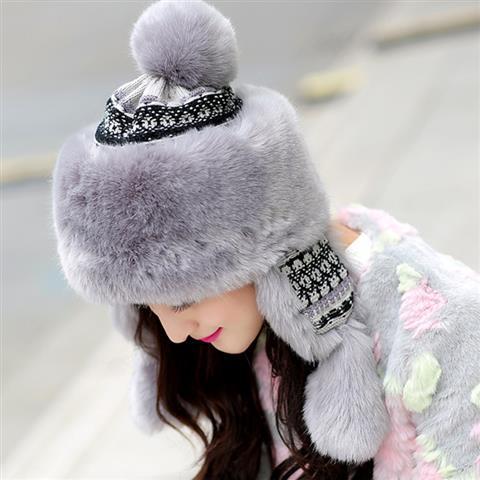 Mongolian Princess Girl Cute Winter Warm Thickened Ear Protection Hat