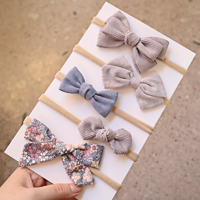 Baby Bow Tie Hair Hoop Nylon