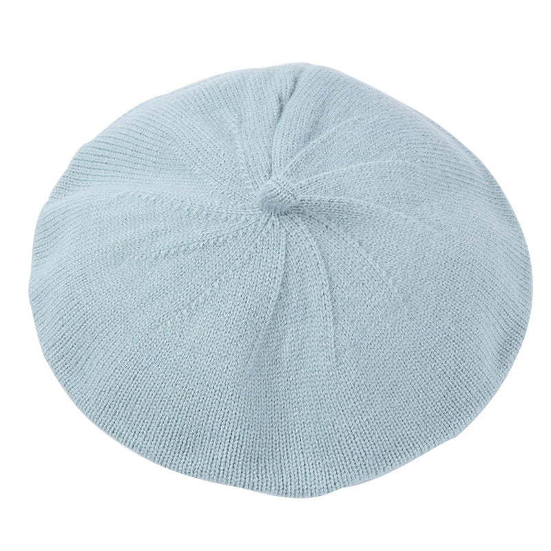 Beret Women's Solid Color Korean Style Painter Hat