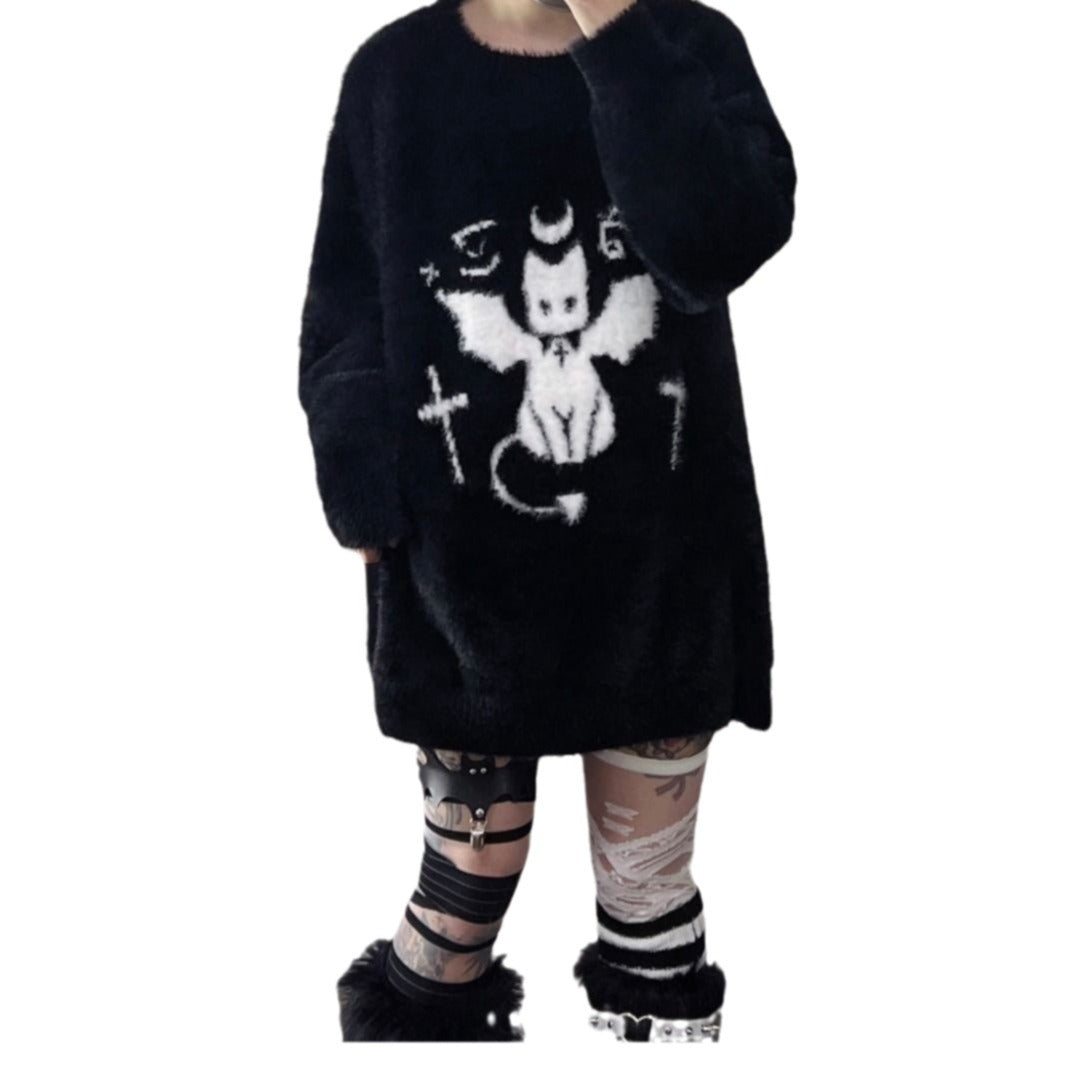Soft Glutinous Mid-length Sweater Women