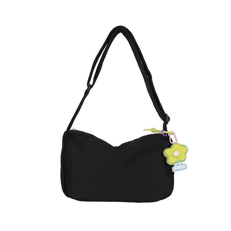 Moderigtig Nylon One Shoulder Ny Enkel Casual Crossbody Taske til Kvinder
