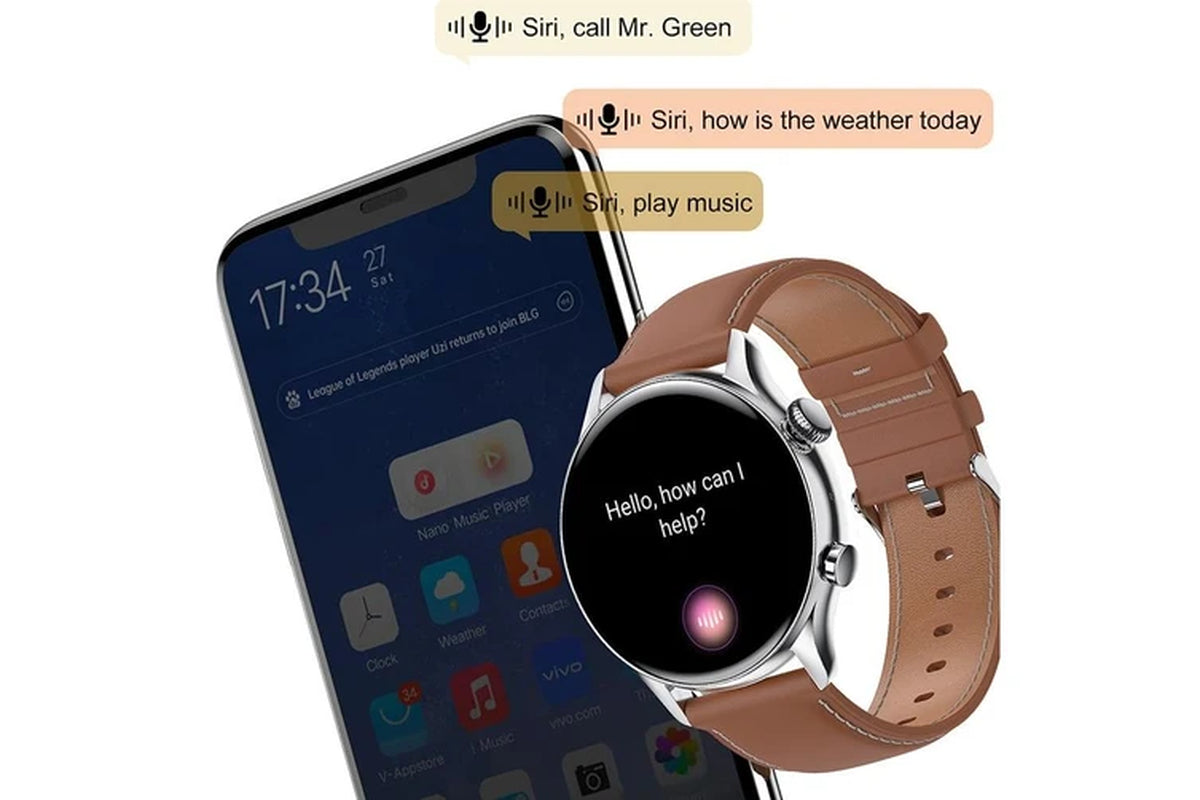 New NFC Bluetooth Call Smart Watch Men 390*390 HD Pixel Display Screen Sports Fitness Tracker AMOLED Clock Men Smartwatch - Silver Mesh Belt