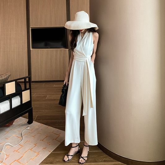 Women's Trendy New Wide Leg Pants Overalls  Suit