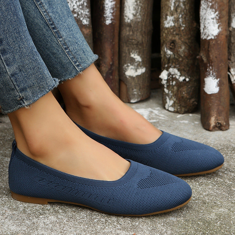 Low-cut Women's Comfortable Round Toe Flat Shoes