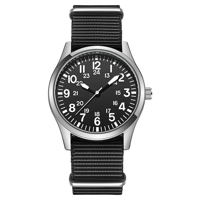Force Field Fabric Strap 24-hour Display Watch
