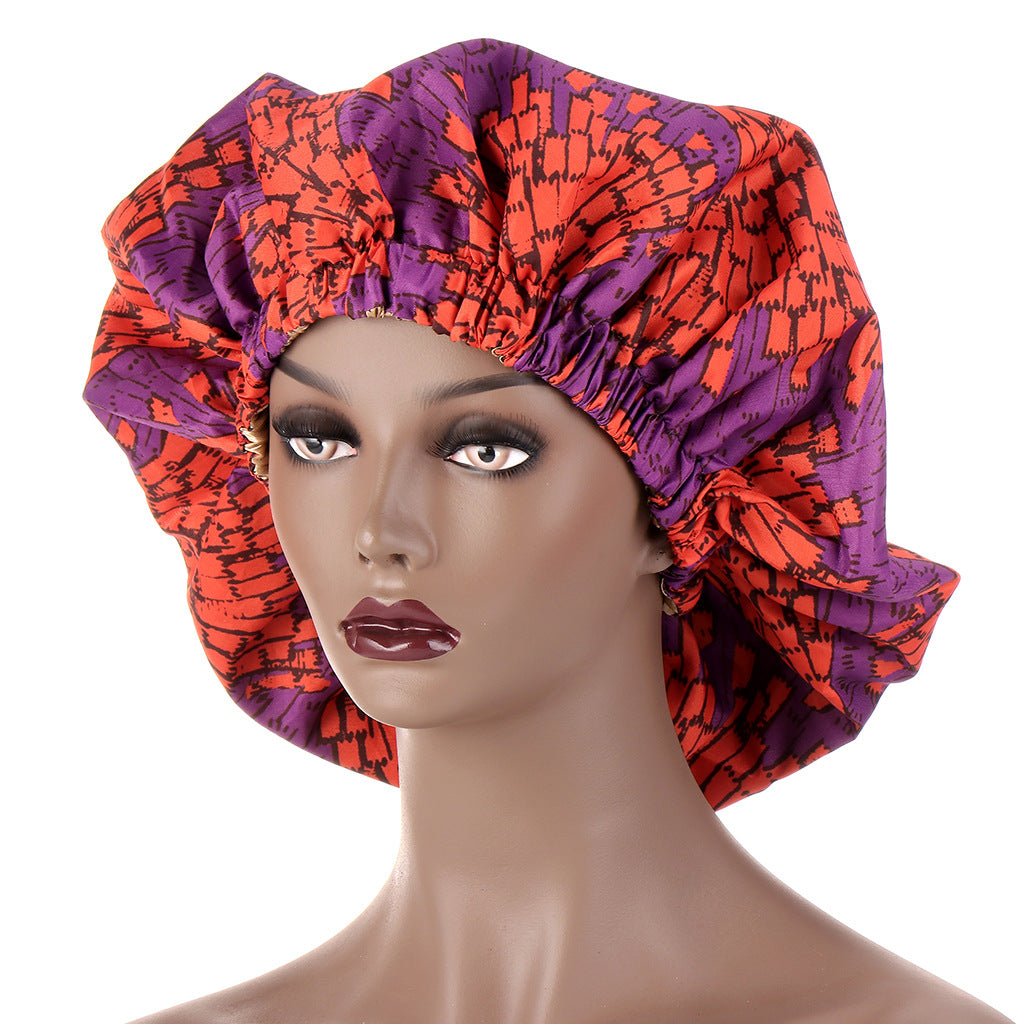 European And American Popular African Style Fashion Printing Elastic Nightcap