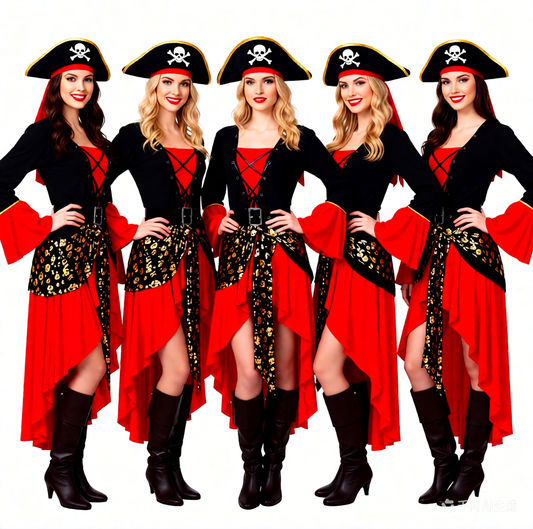 Plus-size Womens Pirate Costume For Halloween European And American Style
