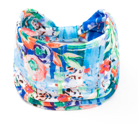 Sports Headband Printed Wide Brimmed Scarf