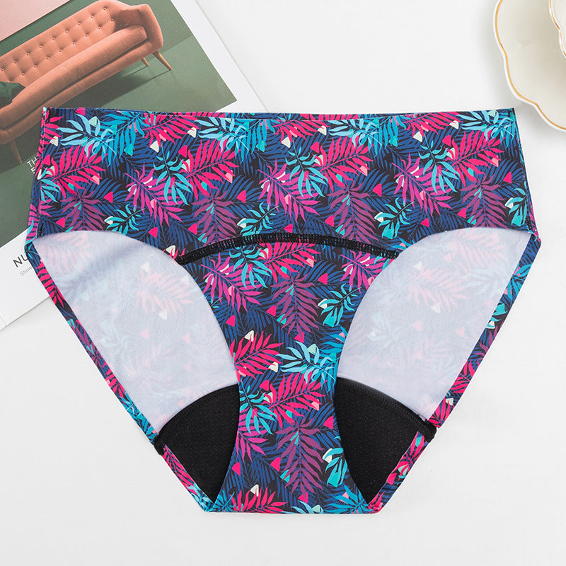 Women's Fashion Casual Seamless Ice Silk Physiological Underwear