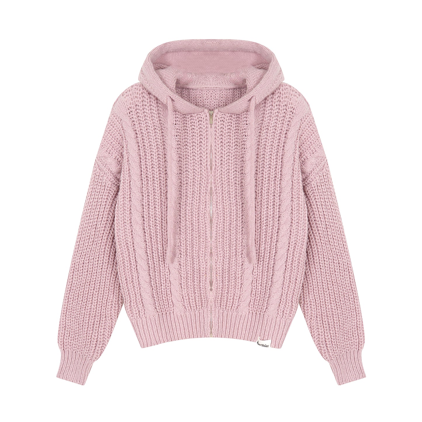 Idle Style Twist Knitted Hooded Sweater