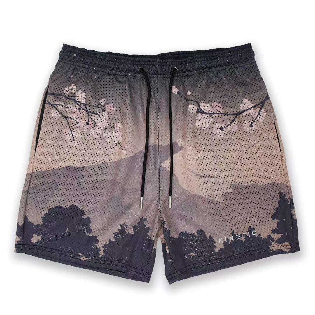 Digital Printing Sports And Fitness Shorts