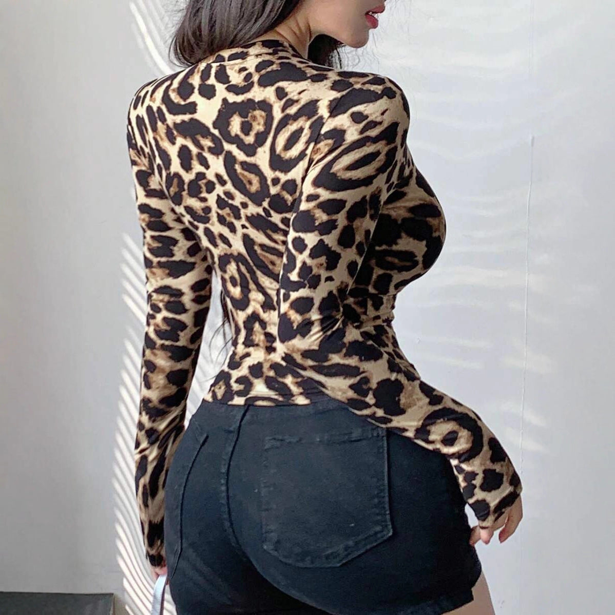 Ladies' Fashion Short Zip Sexy Cardigan