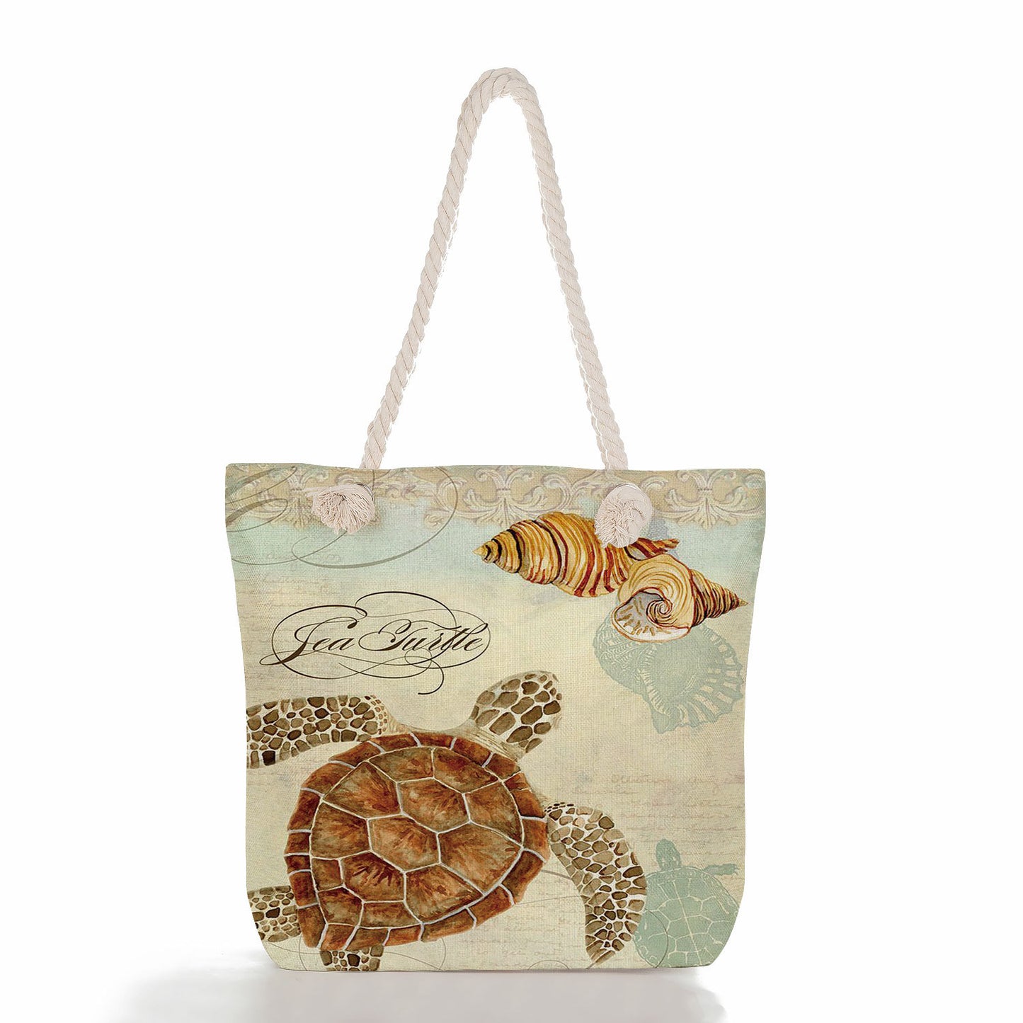 Women's Fashion Print Thick Rope Handbag