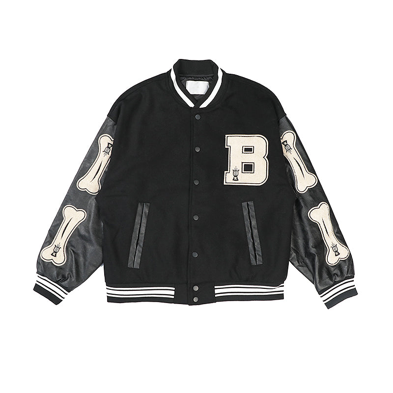 Contrast Color Patchwork Embroidery Brushed Baseball Uniform