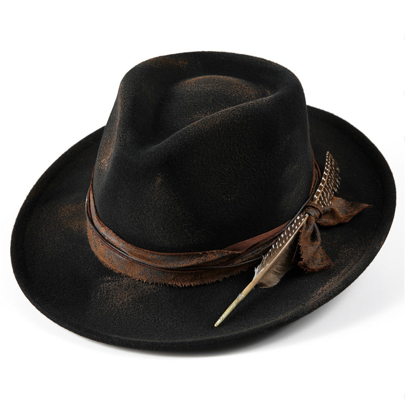 Fashion Burned Woolen Hat Unisex Personality