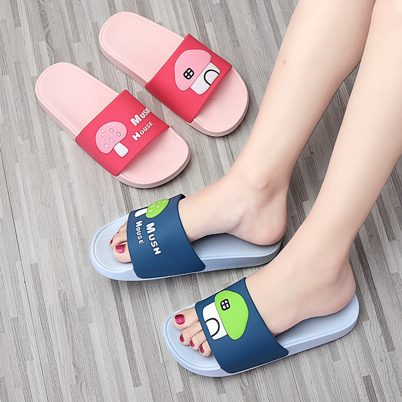 New Mushroom Household Slippers Women's Anti-skid PVC