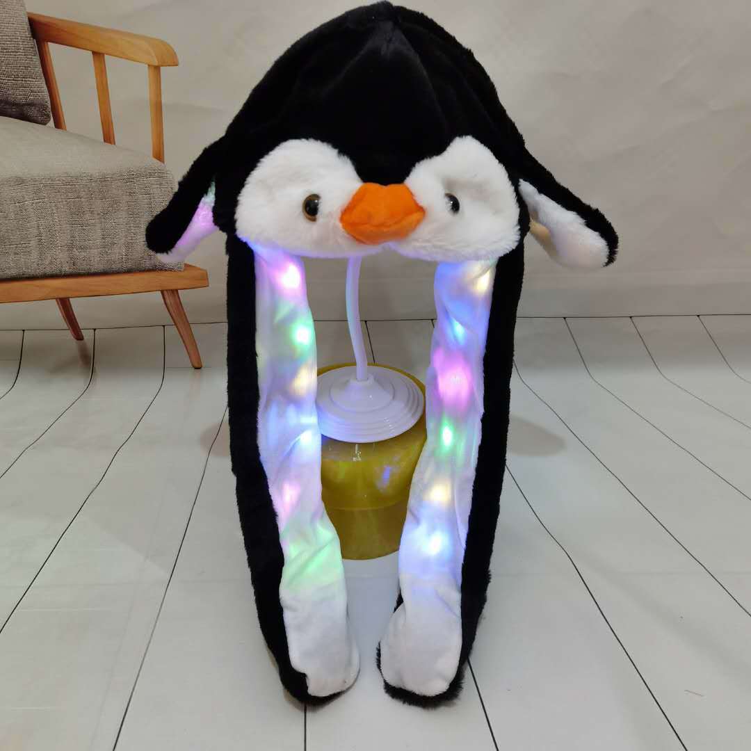 Movable Ears Luminous Rabbit Hat