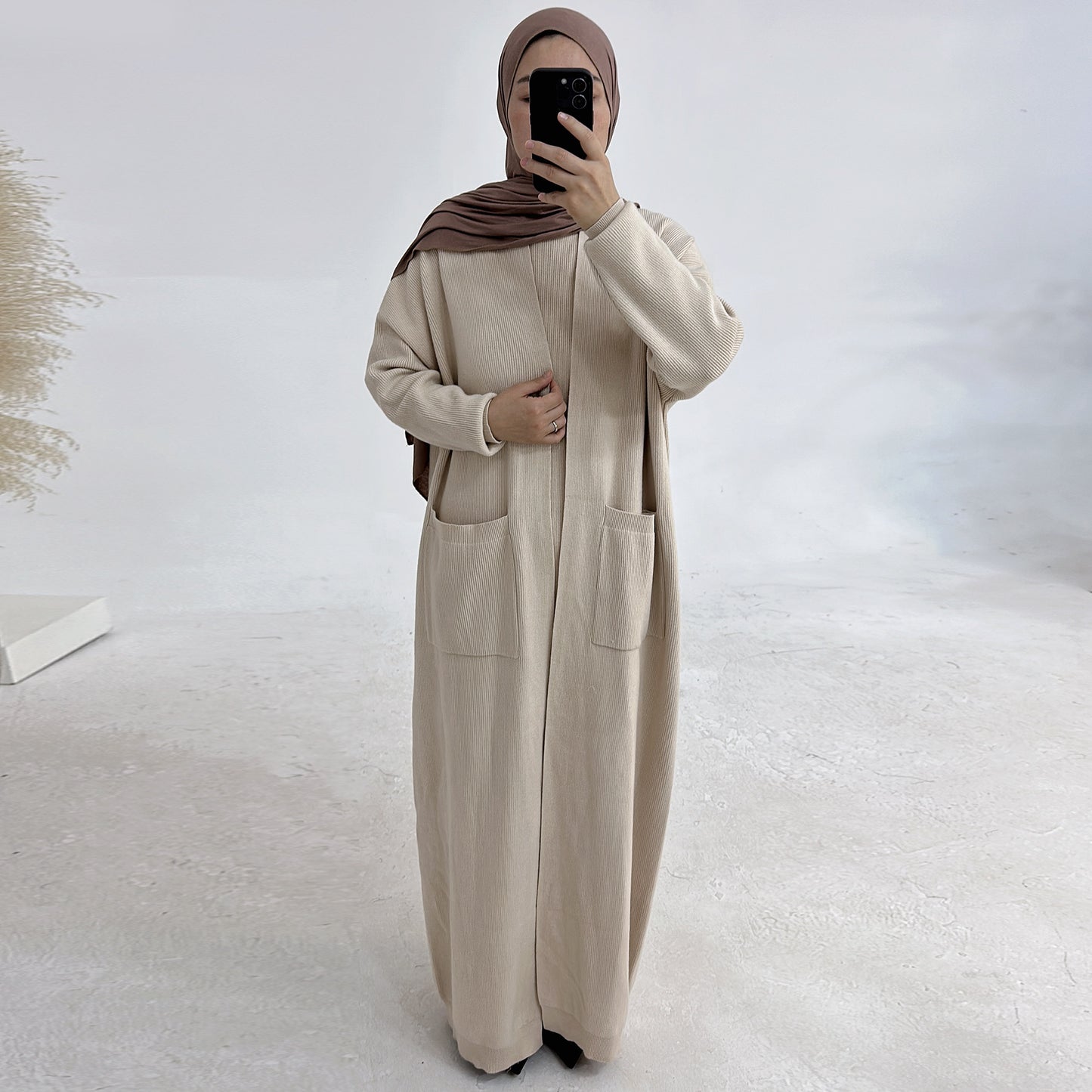 Thickened Knitted Dress Robe Turkish Style
