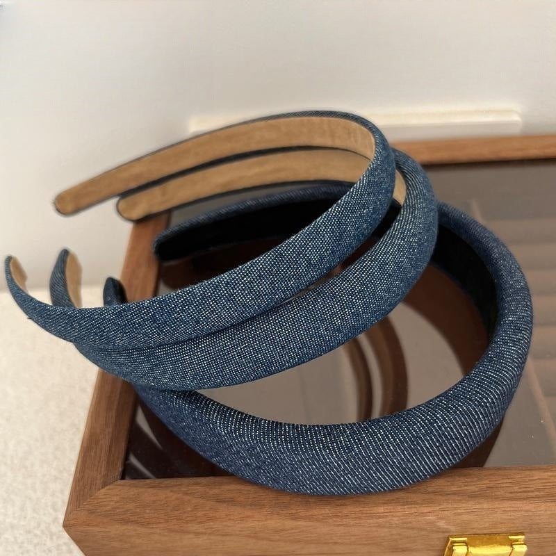 Women's Retro Minority Temperament Denim Fabric Headband