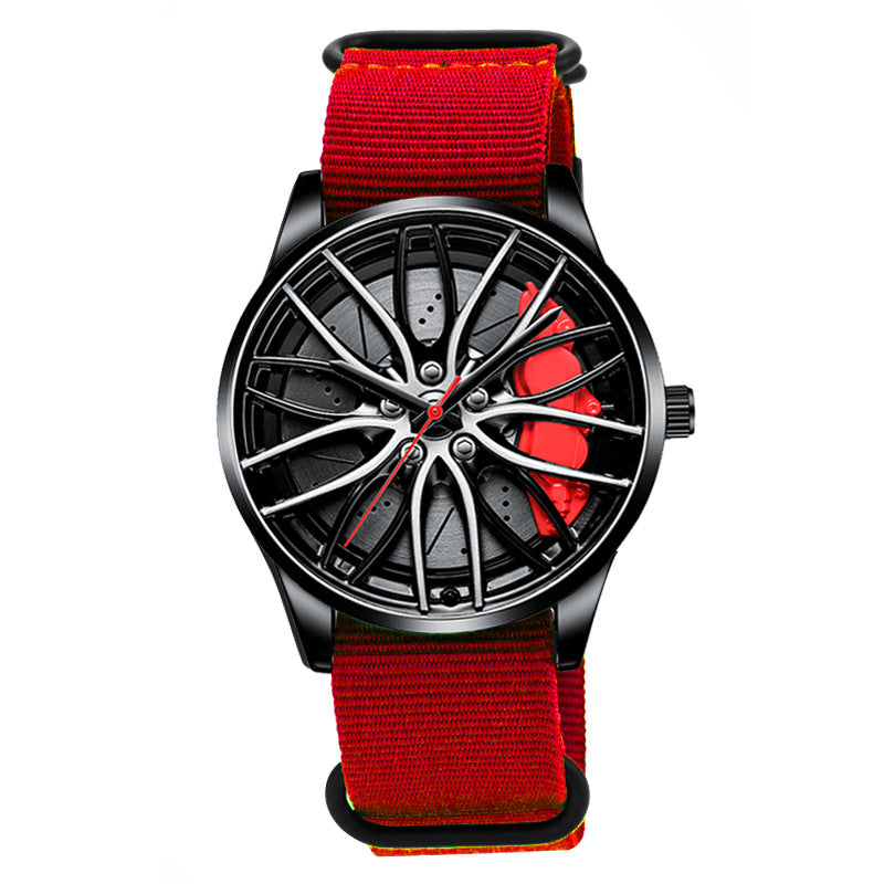 Nylon Wheel Hubs Creative Quartz Watch Men's Watch