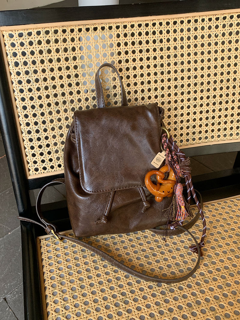 Vintage PU Soft Leather Textured Versatile Shoulder Bag