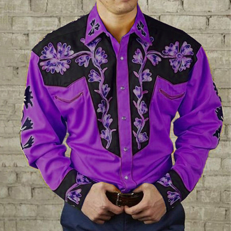 Digital Printing Fashion Trendy Long-sleeve Shirt