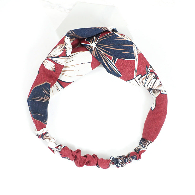 Creative Temperament Print Dark Headband Match Every Color