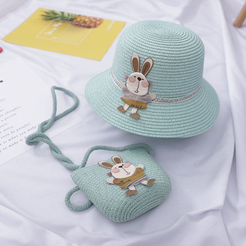 Summer Baby Girl Cute Beach Hat Bag