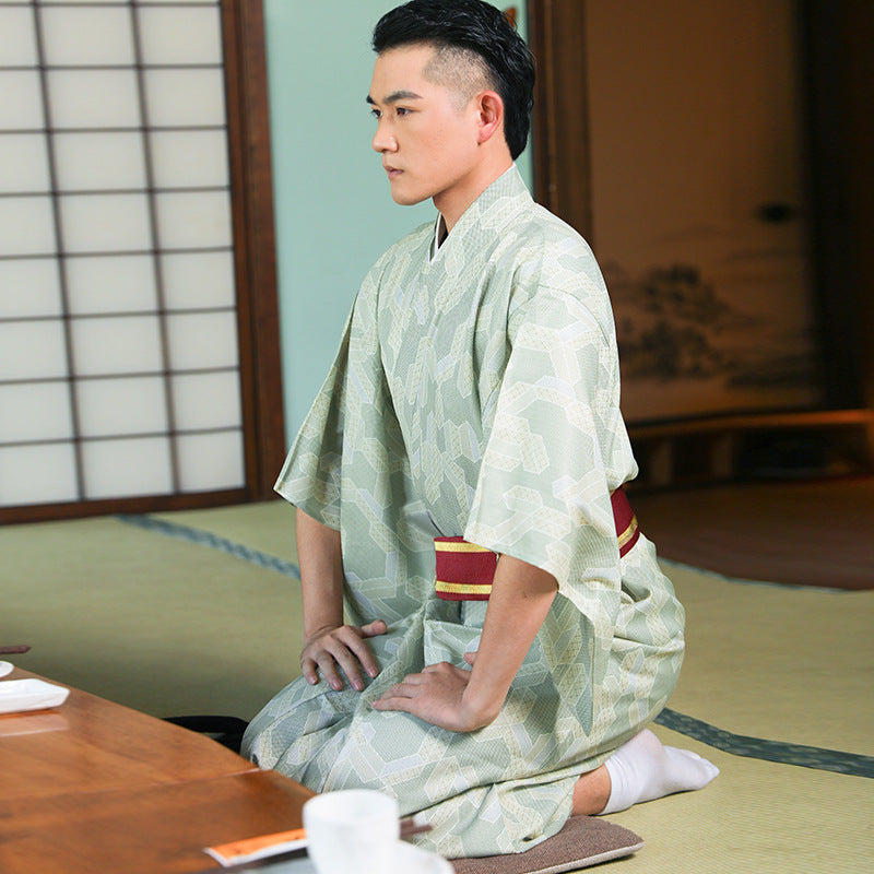 Japanese Kimono Men's Traditional Formal Wear Summer