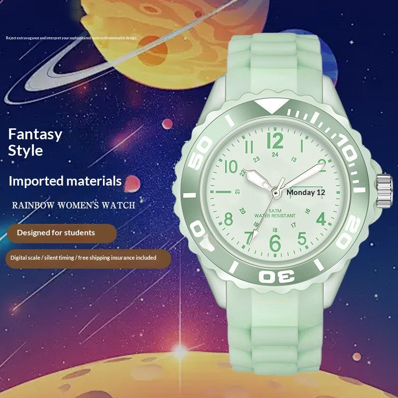 Compact Quartz Sports Smart Couples Electronic Watch For Women